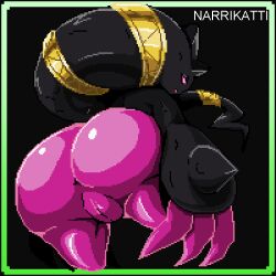 anus ass banette big_butt doll female generation_3_pokemon genitals marionette mega_evolution narrikatti nintendo nite_(banette) pokemon pokemon_(species) puppet pussy solo