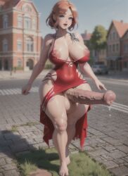 1futa ai_generated big_breasts car cute dripping excessive_cum excessive_saliva futanari horse_penis horsecock horsecock_futanari huge_balls huge_cock hyper_penis naughty_faun nipples perky_breasts ragged_clothing solo solo_futa stable_diffusion street tagme torn_clothes town veiny_penis