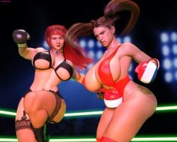 2girls 3d artist_name athletic athletic_female big_breasts black_boxing_gloves black_gloves boxing boxing/wrestling_beauties_universe boxing_gloves boxing_ring breasts busty candice_vixen cleavage curvaceous curvy curvy_figure digital_media_(artwork) dreamcandice eyebrows eyelashes eyes female female_focus female_only fight fit fit_female french french_female french_flag_boxing_gloves french_girl gloves hair hips hourglass_figure huge_breasts human ingrid_(heaven's_pass) large_breasts legs light-skinned_female light_skin lips mature mature_female thick thick_legs thick_thighs thighs top_heavy upper_body voluptuous waist wide_hips