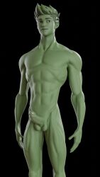 balls beast_boy beast_boy_(fortnite) boner condom dc dc_comics erect_penis erection fit fit_male gay green_body green_eyes green_hair green_penis green_skin horny_male male male_only muscles muscular nude solo solo_male teen_titans yaoi