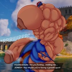 abs biceps gay hyper hyper_balls hyper_genitalia hyper_penis hyper_testicles kindaporn male male_focus male_only muscle muscles muscular muscular_arms muscular_ass muscular_back muscular_legs muscular_male muscular_thighs nipples pecs the_foundation veins veiny_penis