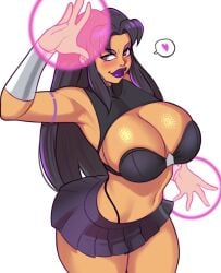 1girls 2023 alien alien_girl alien_humanoid arm_up armpits belly_button big_breasts big_lips black_hair blackfire blush bottomwear bra bracers breasts busty cleavage clothed clothed_female clothes clothing curvaceous curvy curvy_body curvy_female curvy_figure dc dc_comics female female_focus female_only front_view fully_clothed hair heart highleg_thong humanoid jakuson_z large_breasts legs_together lipstick long_hair looking_away magic navel panties pose posing purple_eyes purple_lipstick shirt shirt_up short_skirt simple_background skirt smile smiling smirk smirking solo solo_female standing stomach straight_hair tan-skinned_female tan_body tan_skin teen_titans thick_lips thick_thighs thighs thong_above_skirt thong_straps topwear underwear very_long_hair voluptuous whale_tail white_background wide_hips wristwear