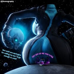 2girls ass big_ass big_breasts big_butt breasts bubble_ass bubble_butt butt_crush dialogue doonography eternal_wanderer female female/female female_on_top female_only fortnite galaxia_(fortnite) giantess headless huge_ass huge_breasts huge_butt large_ass large_butt sideboob sitting sitting_on_person size_difference skull skull_head space text