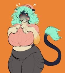 anthro big_breasts breasts clothed clothing female furry furry_only saintsucrose solo tagme tail thick_thighs