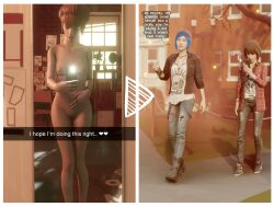 3d 3girls blender blender_eevee carnalsfm caught_off_guard chloe_price comic dialogue female female_only kate_marsh lesbian_couple life_is_strange max_caulfield meme mirror_selfie multiple_girls posing selfie sending_nudes sexting shocked_expression texting yuri