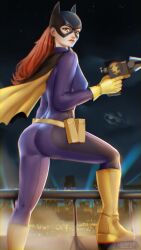 1girls barbara_gordon batgirl batman_(series) boots dc dc_comics female female_only fully_clothed solo tagme yellow_boots