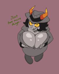 1girls big_breasts boldir_lamati buckteeth hiveswap homestuck putricia shortstack tagme trenchcoat