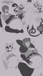 2girls black_and_white breasts burp burping chandelure cofagrigus digestion elite_four erased_from_existence existential_crisis f/f fatal fatal_vore female female_only female_pred female_prey froslass ghost glasses hands_on_belly hilda_(pokemon) holding_belly jellicent lampton oral_vore pokemon pokemon_bw satisfied satisfied_look shauntal_(pokemon) sketch soft_vore soul soul_digestion soul_vore vore vore_belly weight_gain