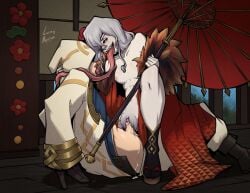 1boy 1girls alternate_costume assertive_female breasts commission commissioner_upload cowgirl_position cum cum_in_pussy embla_(fire_emblem) female female_pubic_hair fire_emblem fire_emblem_heroes french_kiss fur-trimmed_kimono fur_trim gradient_clothes hood hood_up japanese_clothes kimono kiran_(fire_emblem) kiran_(male)_(fire_emblem) kissing lace-trimmed_eyepatch licking long_tongue luckymentha male medium_breasts navel new_year nintendo nipples official_alternate_costume overflow penis prehensile_tongue pubic_hair pussy pussy_juice robe saliva sex shrine socks spread_legs straight tongue tongue_hold unkempt vaginal_penetration very_long_tongue