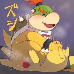 anthro bowser_jr. crossover gay hi_res mario_(series) no_humans pikachu pokemon tagme tagme_(artist) uncensored