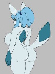 big_ass big_breasts breasts bubble_butt eeveelution female glaceon huge_ass jumneyarts pokémon_(species) pokemon pokemon_(species)