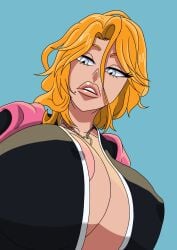 big_breasts big_breasts big_nipples bleach matsumoto_rangiku matsumoto_rangiku milf nipples nipples_visible_through_clothing yuracomics