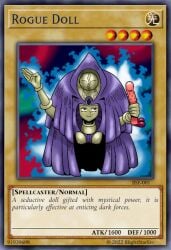 blightstar breasts_out card doll doll_joints duel_monster holding_object rogue_doll sex_toy tongue_out trading_card trading_card_game wood yu-gi-oh! yu-gi-oh!_card