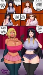 asian_bimbo ass_expansion bimbo bimbofication black_hair blonde_hair brainwashing breast_expansion comic crossover dark-skinned_female english_text female hair_color_change hair_growth hinata-hime huge_ass hyuuga_hinata lip_expansion miniskirt my_hero_academia naruto nipples ochako_uraraka personality_change race_swap short_shorts shorts skirt thick_thighs thigh_expansion transformation two_tone_hair wide_hips