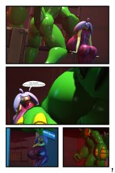 3d comic comic_page female hyper male mega_swampert no_humans pokemon rgtdwtbr source_filmmaker steenee