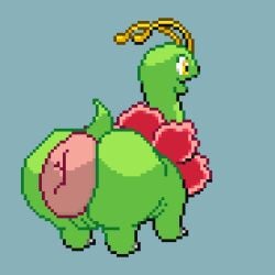 animated anus ass big_anus big_butt digital_media_(artwork) female feral generation_2_pokemon green_body huge_anus huge_butt hyper hyper_anus hyper_butt meganium nintendo pixel_(artwork) pixel_animation pokemon pokemon_(species) puffy_anus rear_view solo wobblinggut