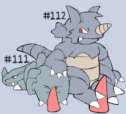 2_toes ambiguous_gender anthro claws digital_media_(artwork) feet feral foot_fetish foot_play footjob generation_1_pokemon genitals hashtag hi_res id_number male nintendo penis pokemon pokemon_(species) rhydon rhyhorn secretsableye sex simple_background smile text toes