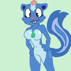 anthro feral fur furry happy_tree_friends petunia_(htf)