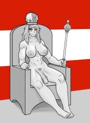 1futa areolae austria austria_(countryhumans) balls big_breasts big_penis breasts countryhumans countryhumans_girl crown europa_universalis flaccid futa_only futanari gray_body gray_hair grey_skin human kinmersha long_hair medium_breasts medium_hair nipples nude nude_futanari partially_retracted_foreskin penis pubic_hair red_eyes sitting solo standing uncut