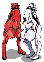 2futas asuka_langley_sohryu balls body_horror body_modification breast_expansion breasts censor_bar censored censored_penis crotchboobs duo futa_only futanari monophallia neon_genesis_evangelion nikunigushii nipple_bulge nipples_visible_through_clothing penis penis_body penis_creature penis_head penis_transformation rei_ayanami testicles transformation what