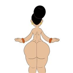 1girls 2018 4_fingers alternate_version_available animated animated_image ass_clapping bouncing_ass bracelets carlota_casagrande clapping_cheeks collaboration earrings faceless faceless_female female female_only gold_earrings golden_earrings hair_bun hairbun hopping latina naked naked_female nickelodeon nude nude_female oboithisisfunky orange_bracelet rear_view solo solo_female source_request tagme the_casagrandes the_loud_house twerking wappah white_background whitewashed