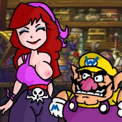 alternate_version_available artguyham captain_syrup mario_(series) nintendo nip_slip pirate red_hair self_upload tagme tease wario wario_(series) wario_land