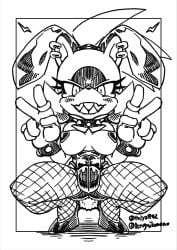 1girls blush breasts bunny_ears bunnysuit female female_only idw_comics idw_publishing mobian_(species) monochrome peace_sign pussy_bulge sega sharp_teeth sonic_(series) sonic_the_hedgehog_(comics) sonic_the_hedgehog_(idw) sonic_the_hedgehog_(series) surge_the_tenrec tenrec tojyo