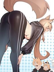 1girls 3others after_exercise animal_ear_fluff animal_ears animal_genitalia arknights ass ass_focus ass_visible_through_thighs athletic athletic_female bent_back bent_forward bent_over big_ass big_breasts big_butt big_thighs blonde_hair blush breasts breasts_out brown_eyes bubble_ass bubble_butt busty butt calves curvaceous curvy dat_ass dem_legs embarrassed exhausted female female_only fit fit_female funny funny_face gym_clothes gym_uniform hair_between_eyes half-closed_eyes hands_on_knees hands_on_legs hands_on_own_knees head heavy_breathing highres hoodie horse_boy horse_ears horse_girl horse_tail huge_ass huge_breasts huge_butt huge_thighs i_put_the_new_forgis_on_the_jeep kemonomimi large_ass large_breasts large_butt large_thighs leggings legs light-skinned_female light-skinned_male light_skin long_hair long_sleeves looking_at_viewer looking_back looking_back_at_viewer massive_ass massive_butt massive_thighs meme midriff mlynar_(arknights) nearl_(arknights) ninra no_bra no_sex nose open_mouth platinum_(arknights) ponytail posing round_ass round_butt seductive seductive_gaze seductive_look seductive_pose shiny_ass slim_waist solo sportswear steam steaming_body sweat sweatdrop sweating tail thick_ass thick_legs thick_thighs thighs tight_clothing tight_pants tights tired underboob vamonos_de_fiesta_a_factory very_long_hair voluptuous whislash_(arknights) white_hair wide_thighs yellow_eyes yoga_pants