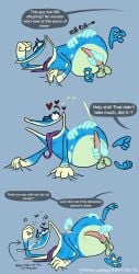 accurate_art_style accurate_body_type amphibian big_mouth blue_body blue_skin caressing cum cumming cumming_from_masturbation disembodied_hand disembodied_hands globox laying_down long_tongue male male_only masturbation penis rayman_(series) rayman_origins solo srirachamander tagme ubisoft