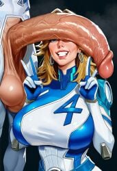 1boy 1girls ai_generated balls ballsack big_balls big_penis blonde_hair blue_eyes breasts clothing couple duo enormous_balls enormous_penis faceless_male fantastic_four female female_focus genitals gigantic_balls gigantic_penis huge_balls huge_cock human human_female human_male human_on_human human_only husband_and_wife hyper_balls hyper_penis invisible_woman kneeling large_balls large_penis light-skinned_female light-skinned_male light_skin long_hair male male/female mammal marvel marvel_comics massive_balls massive_penis mature mature_female mature_male mr_fantastic oral penis penis_out reed_richards smile standing stevobeno straight sue_storm testicles thick_penis unseen_male_face upper_body v_sign