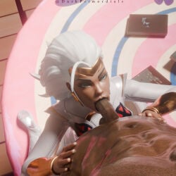 3d 3d_(artwork) 3d_model 3d_render african african_female african_male black_on_black blender blowjob blowjob_face blowjob_gesture blowjob_only blowjob_pov blue_eyes comic_book_character dark-skinned_female dark-skinned_male darkprimordials dick_sucking epic_games eyes_up fortnite fortnite:_battle_royale marvel marvel_comics ororo_munroe storm_(fortnite) storm_(x-men) x-men