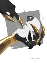 2girls blush blush_lines blushing blushing_female bug bug_girl female/female fingering fingering_pussy grand_mother_silk hollow_knight hollow_knight:_silksong hollow_knight_(franchise) incest incest_(lore) incestuous incestuous_(lore) insect insect_girl lace_(hollow_knight) lace_(hollow_knight:_silksong) lesbian_sex mother_and_daughter pussy pussy_juice size_difference team_cherry yuri