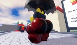 3d big_ass big_butt character_request roblox roblox_game robloxian self_upload tagme tagme_(artist) the_battle_bricks umbrella