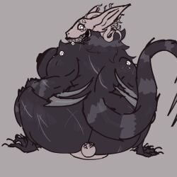 2d_animation animated anonymous_male anthro claws crushing gif gunalt hard_nipples hardcore huge_ass huge_breasts looping_animation many_eyes milf monster monster_girl muscles muscular_female oc reverse_cowgirl_position rough_sex sex size_difference size_play snu-snu ze_blackball.d