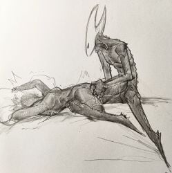 2girls black_body blush blush_lines blushing blushing_female bug bug_girl female/female female_orgasm fingering fingering_pussy hollow_knight hollow_knight:_silksong hollow_knight_(franchise) hornet_(hollow_knight) insect insect_girl lace_(hollow_knight) lace_(hollow_knight:_silksong) lesbian_sex orgasm pillow pillow_grab pussy shaking shaking_orgasm spider spider_girl team_cherry yuri