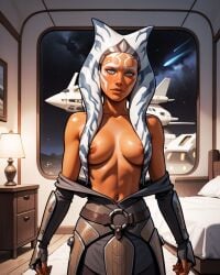1girls ahsoka_tano ai_generated alien alien_girl alien_humanoid star_wars tagme