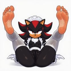 abs ai_generated anthro black_underwear feet feet_fetish feet_focus feet_up femboy femboy_only foot foot_fetish foot_focus gay high_socks knee_high_socks knee_highs knee_socks long_socks maid maid_headdress maid_outfit maid_uniform mobian mobian_(species) mobian_hedgehog muscular muscular_abs muscular_anthro pussy pussy_focus shadow_the_hedgehog shiny_body shiny_clothes shiny_legs shiny_skin shiny_thighs skin_tight socks sonic_(series) sonic_the_hedgehog_(series) spread_legs spreading sweaty_feet tan_feet thigh_high_socks thigh_high_stockings thigh_highs thigh_socks thighhighs tight_pussy twink underwear