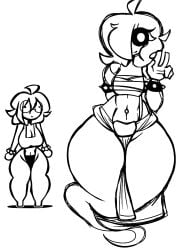 2026 2girls breasts circular_glasses female female_only garlan_(haxxar) ghost ghost_girl glasses haxxar oc original_character tagme tagme_(character) thighs