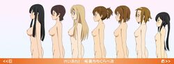 azusa_nakano_(k-on!) chart female female_only highres human human_only k-on! mio_akiyama_(k-on!) multiple_girls nodoka_manabe_(k-on!) ritsu_tainaka_(k-on!) tsumugi_kotobuki_(k-on!) ui_hirasawa_(k-on!) yui_hirasawa_(k-on!)