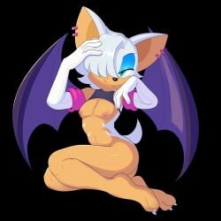 rouge the bat from sonic (series) by apinkgrape