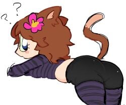 big_ass catgirl clothed cute jenny_mod minecraft no_sex
