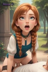 1girl ai_assisted ai_generated cock_in_pussy collar cowgirl creampie cringe disney embarrassed harness inside leaning_forward moaning outdoors outside parted_bangs pussy_sex rolling_eyes saliva shaking side_view skirt snow stockings tree white_shirt