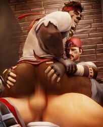 anal_penetration anal_sex backwards_baseball_cap bathroom_stall big_penis cap cruising dire_(fortnite) fingerless_gloves fortnite fortnite:_battle_royale gay gay_male gay_sex guild_(fortnite) half-wolf half_nude male/male male_penetrating_male mrdire public_sex