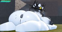 1girls 3d 3d_(artwork) a_universal_time anus areolae ass barefoot big_ass big_breasts breasts completely_nude completely_nude_female eyewear female female_only full_body glasses naked naked_female nipples nude nude_female pussy roblox robloxian solo solo_female wawa_rr34