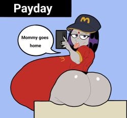 ass ass_focus gray_skin large_ass large_breasts mcdonald's ogre_jack raven_(dc) tagme
