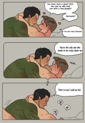 2boys 2d 2d_artwork anal anal_penetration anal_sex arms_around_neck arms_behind_head bed bedroom bedroom_sex black_eyes black_hair blush blush_face blush_lines blushed_face blushing blushing_male blushing_profusely brown_eyes brown_hair closed_eyes comic comic_page comic_panel dialogue dominant dominant_male english english_text eyes eyes_closed eyes_wide_open fucked gay grey_background hammy_san863 heart heart_symbol hearts hearts_around_head imagination imagining interracial irezumi johnny_cage kenshi_takahashi light-skinned_male light_skin m/m male male/male male_focus male_only male_penetrated male_penetrating male_penetrating_male mortal_kombat mortal_kombat_1_(2023) mostly_naked mostly_nude mustache mustache_stubble naked naked_male no_visible_genitalia nude nude_male offscreen_face offscreen_penetration offscreen_sex on_bed open_mouth penetrated penetrated_male penetration submissive submissive_male sweat sweatdrop sweating sweaty sweaty_body tattoo tattoo_on_arm tattoo_on_back tattooed_arm tattoos text text_bubble thought thought_bubble thought_bubbles thought_cloud thoughts yaoi