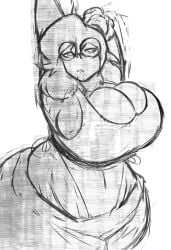 1girls 2026 arms_above_head arms_up circular_glasses fanart fanart_from_twitter female female_only garlan_(haxxar) glasses looking_at_viewer oc original_character stretching stretching_arms tagme tagme_(artist)