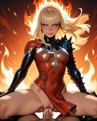 1girls ai_generated blonde_hair magik_(illyana_rasputin) magik_(marvel_rivals) marvel marvel_comics marvel_rivals phoenix_five x-men