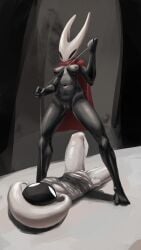 2girls black_body breasts bug bug_girl female/female hollow_knight hollow_knight:_silksong hollow_knight_(franchise) hornet_(hollow_knight) insect insect_girl lace_(hollow_knight) lace_(hollow_knight:_silksong) lesbian_sex pussy small_breasts spider spider_girl team_cherry tied_up yuri