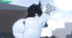 1girls 3d 3d_(artwork) a_universal_time anus areolae ass big_ass big_breasts breasts completely_nude completely_nude_female eyewear female female_only glasses naked naked_female nipples nude nude_female pussy roblox robloxian solo solo_female wawa_rr34